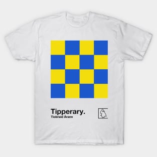 County Tipperary / Original Retro Style Minimalist Poster Design T-Shirt